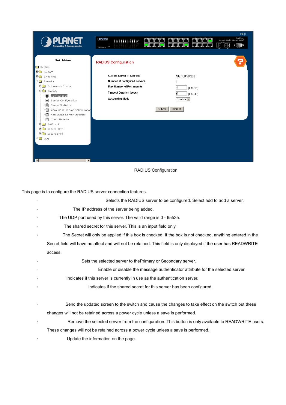 PLANET WGS3-24000 User Manual | Page 155 / 526