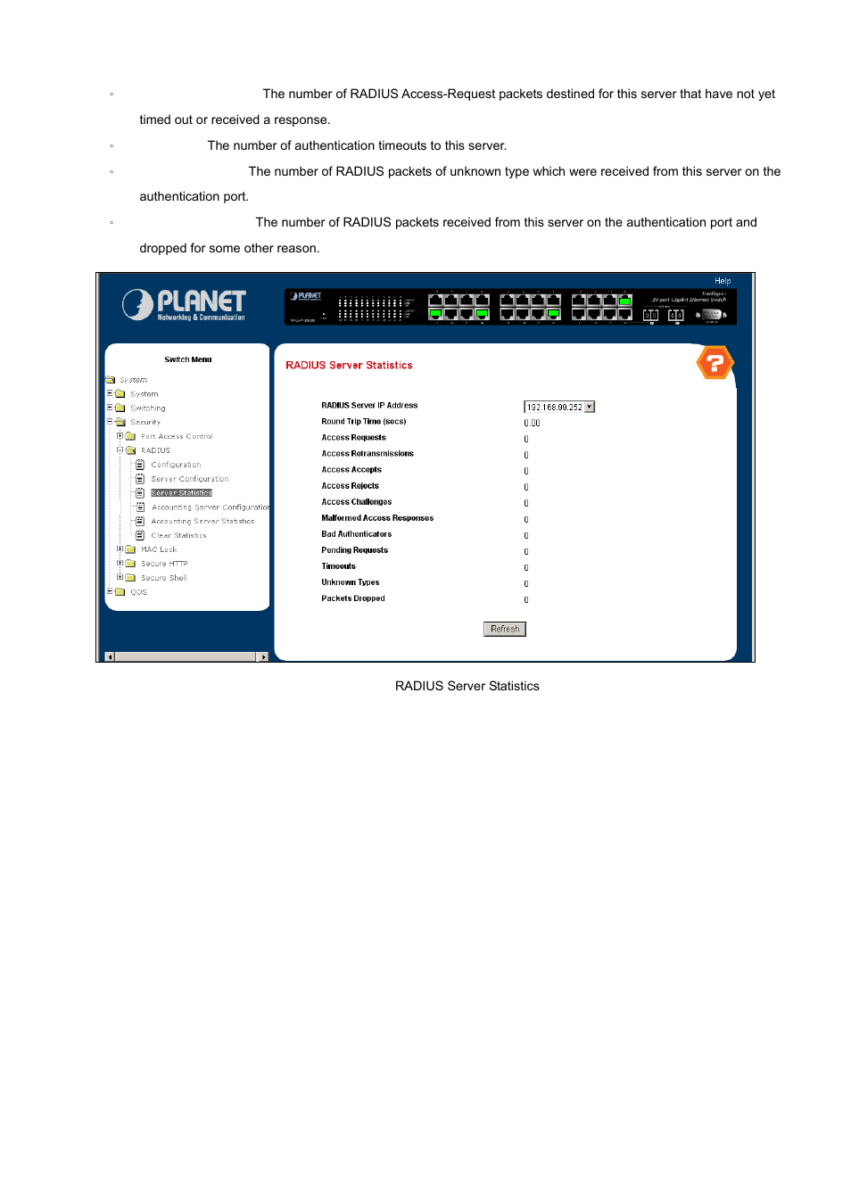 PLANET WGS3-24000 User Manual | Page 160 / 526