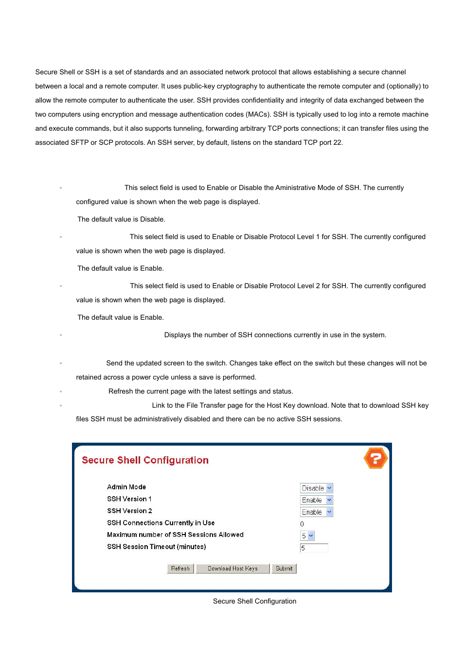 5 secure shell | PLANET WGS3-24000 User Manual | Page 169 / 526