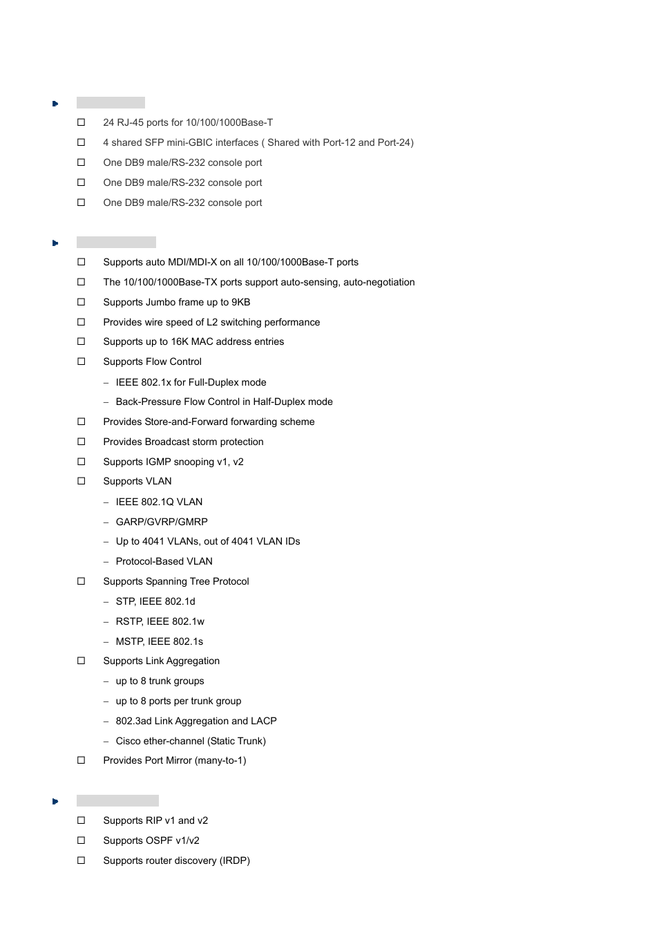 3 product feature | PLANET WGS3-24000 User Manual | Page 20 / 526