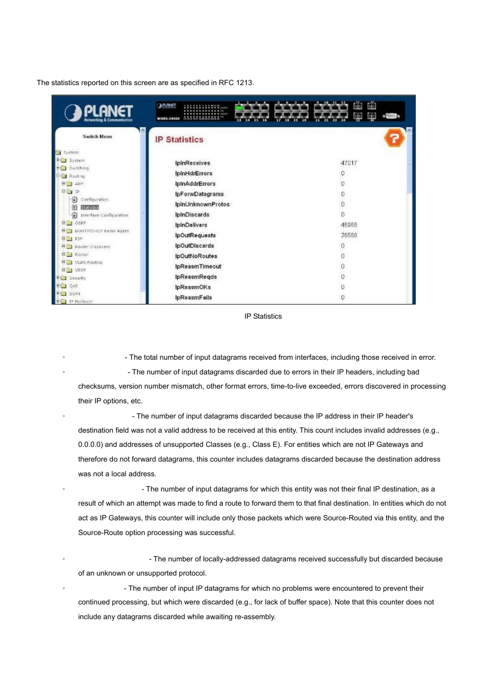 PLANET WGS3-24000 User Manual | Page 201 / 526