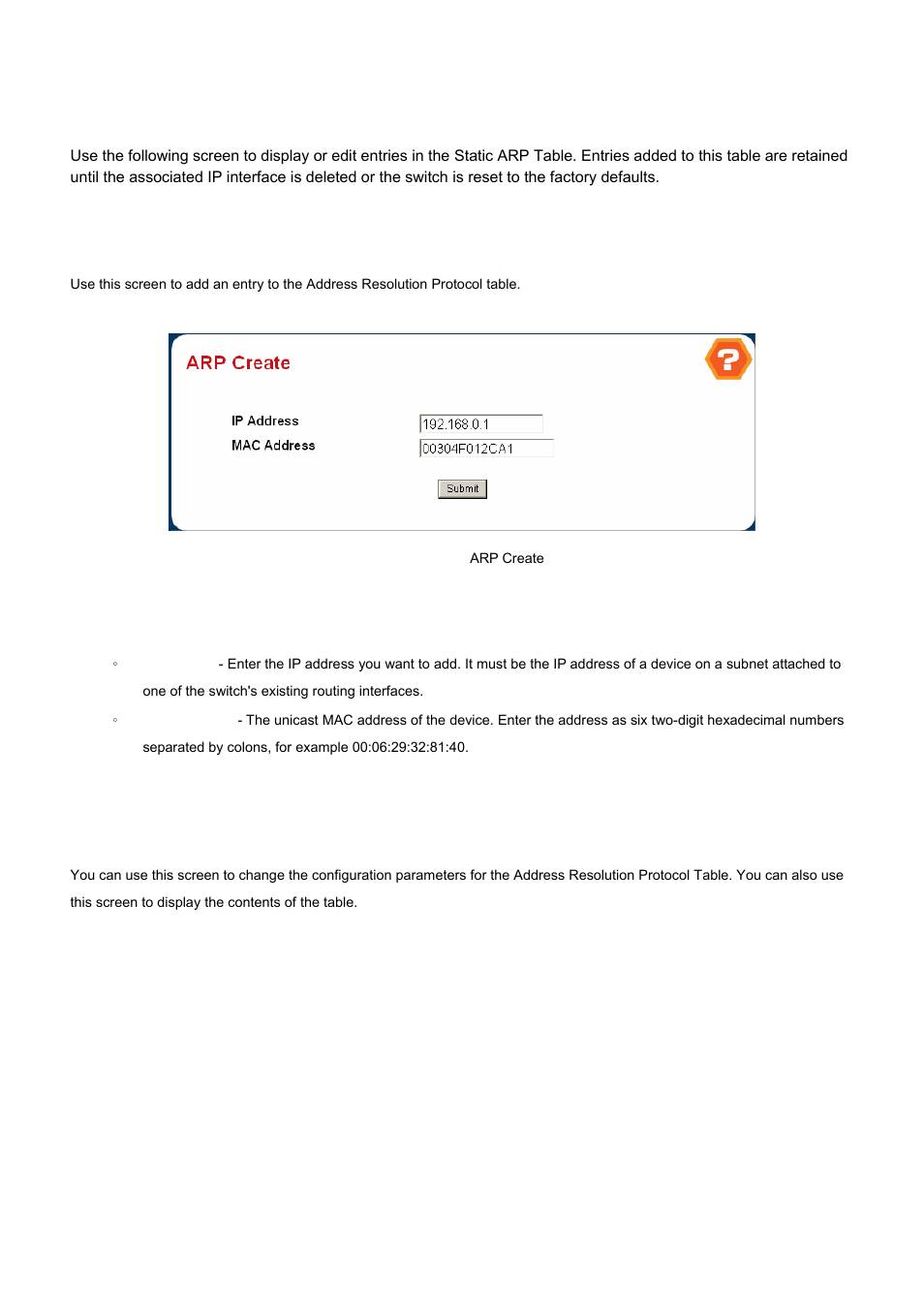 6 arp | PLANET WGS3-24000 User Manual | Page 250 / 526