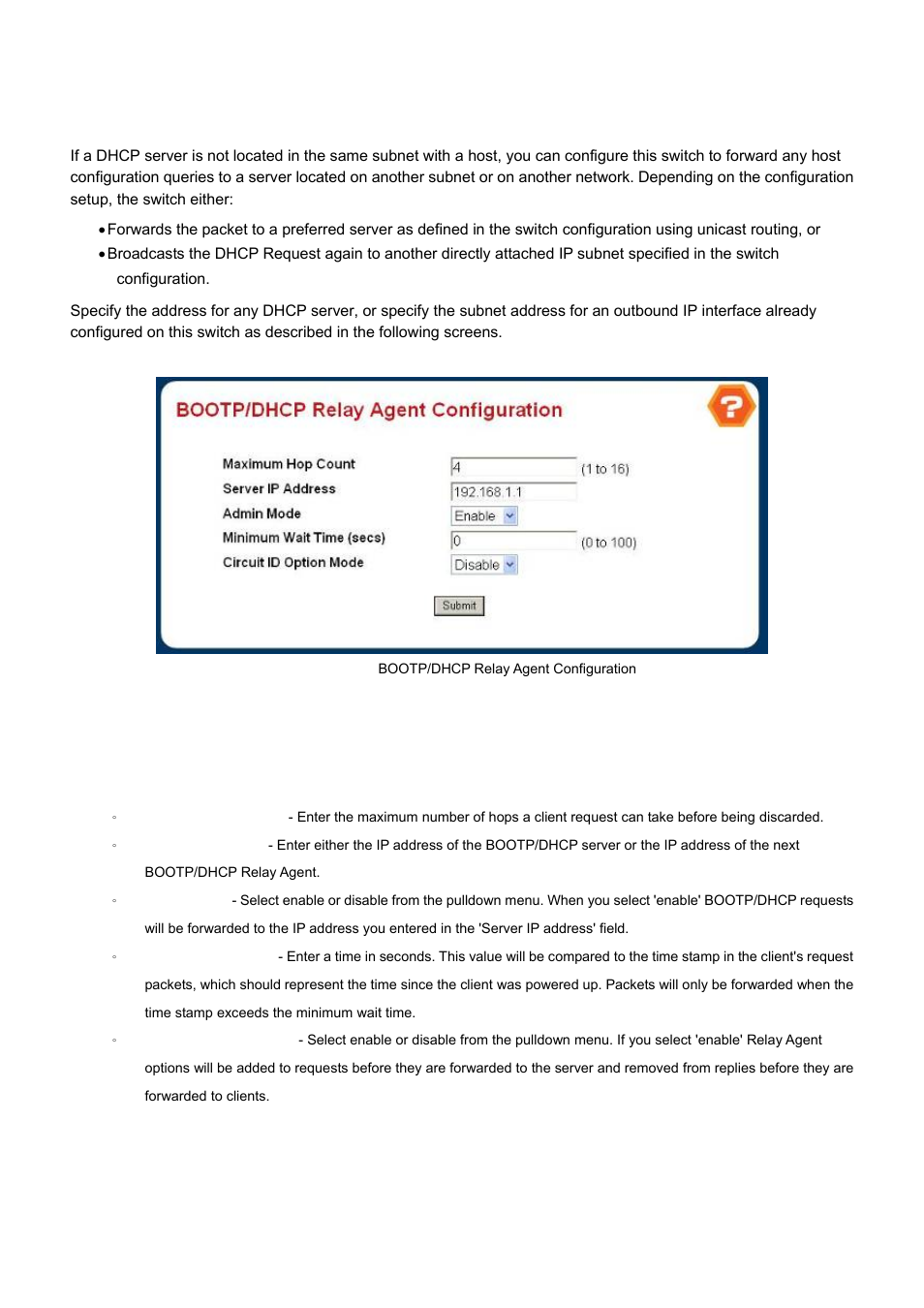 7 bootp/dhcp relay agent | PLANET WGS3-24000 User Manual | Page 254 / 526