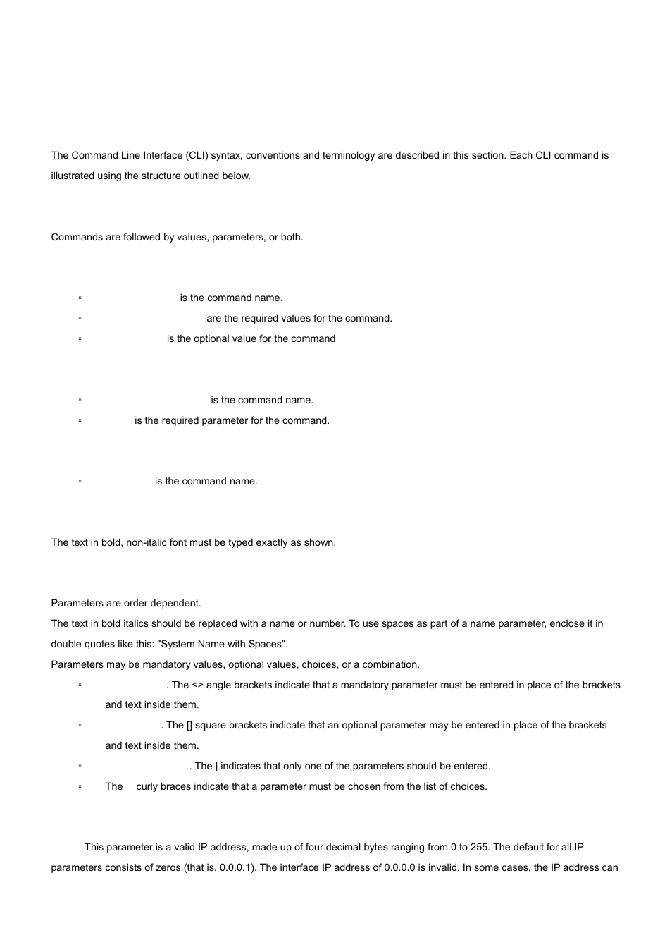 Command structure, 1 format, 1 command | 2 parameters, 3 values | PLANET WGS3-24000 User Manual | Page 310 / 526