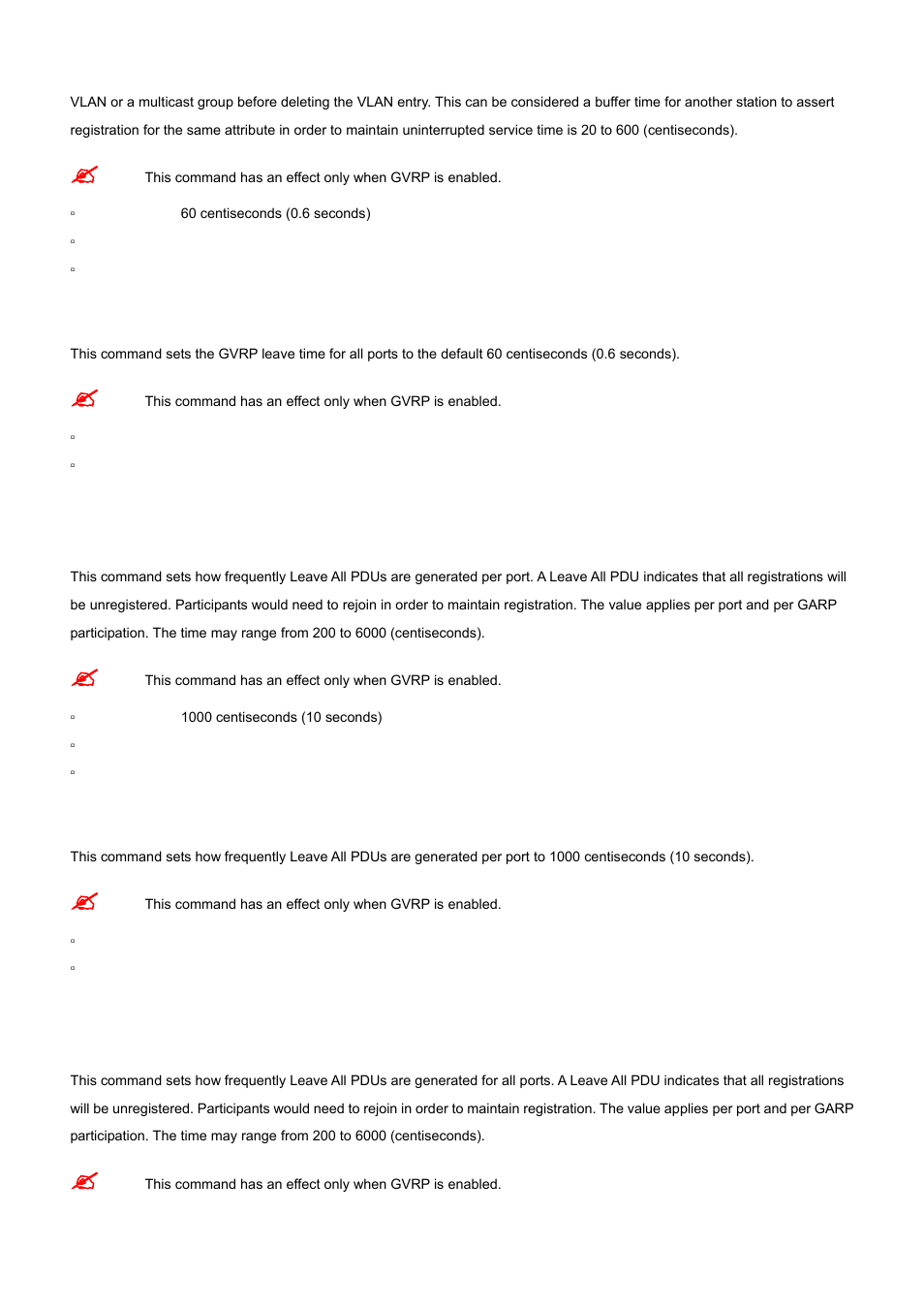 26 set garp timer leaveall, 27 set garp timer leaveall all | PLANET WGS3-24000 User Manual | Page 353 / 526