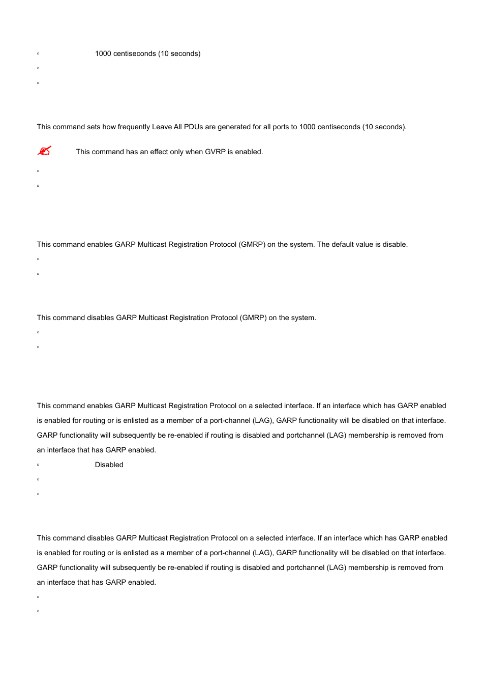 28 set gmrp adminmode, 29 set gmrp interfacemode | PLANET WGS3-24000 User Manual | Page 354 / 526