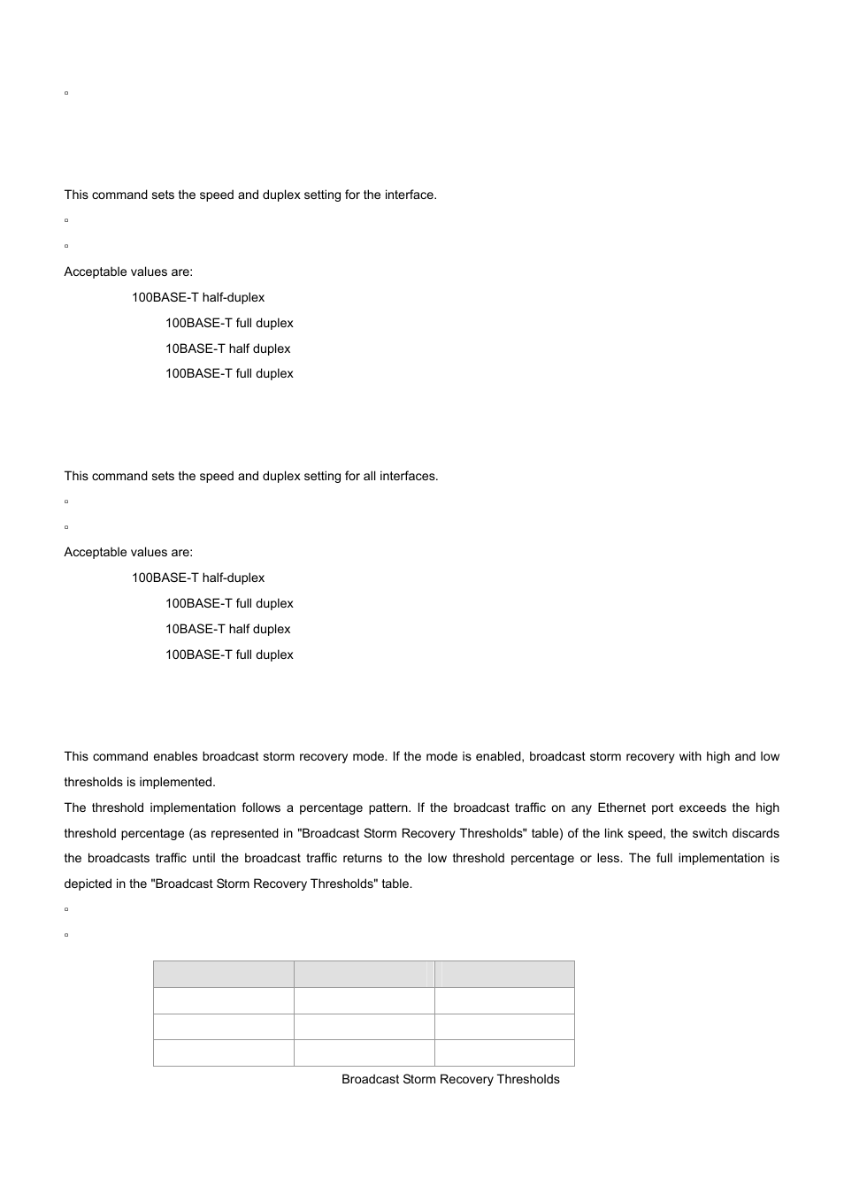 60 speed, 61 speed all, 62 storm-control broadcast | PLANET WGS3-24000 User Manual | Page 366 / 526