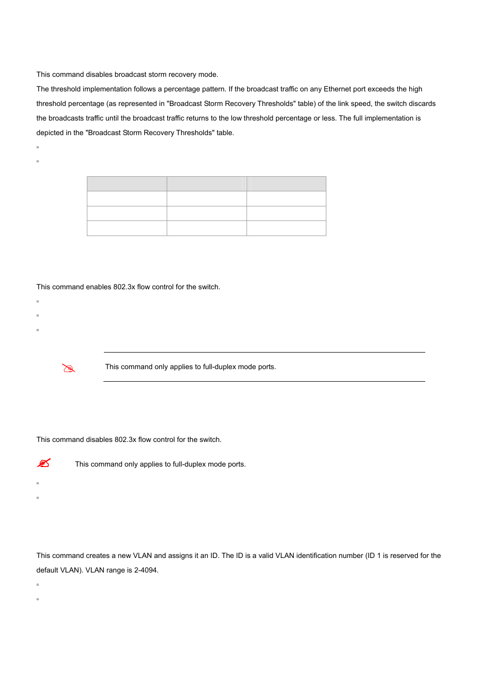 63 storm-control flowcontrol, 64 vlan | PLANET WGS3-24000 User Manual | Page 367 / 526