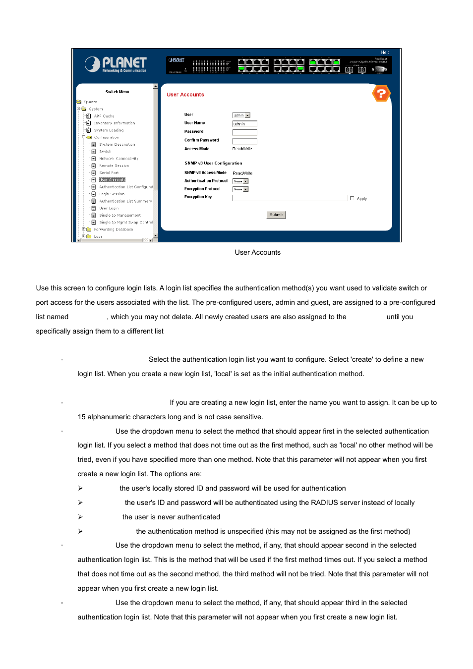 PLANET WGS3-24000 User Manual | Page 46 / 526