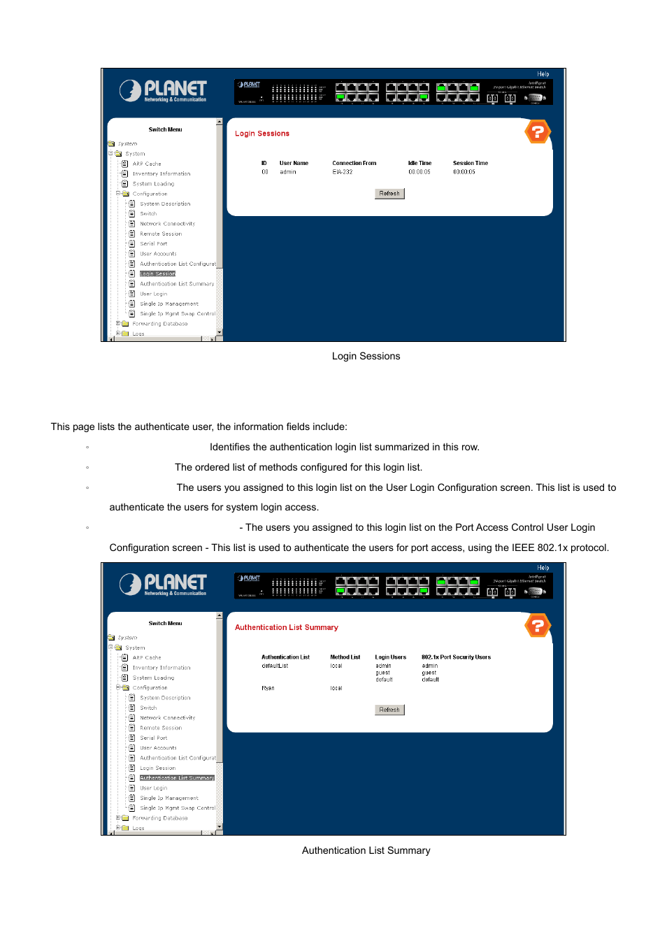 PLANET WGS3-24000 User Manual | Page 48 / 526