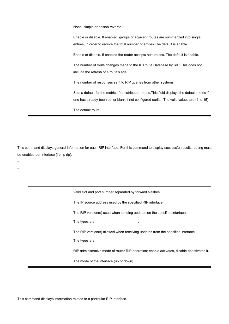 16 show ip rip interface brief, 17 show ip rip interface | PLANET WGS3-24000 User Manual | Page 483 / 526