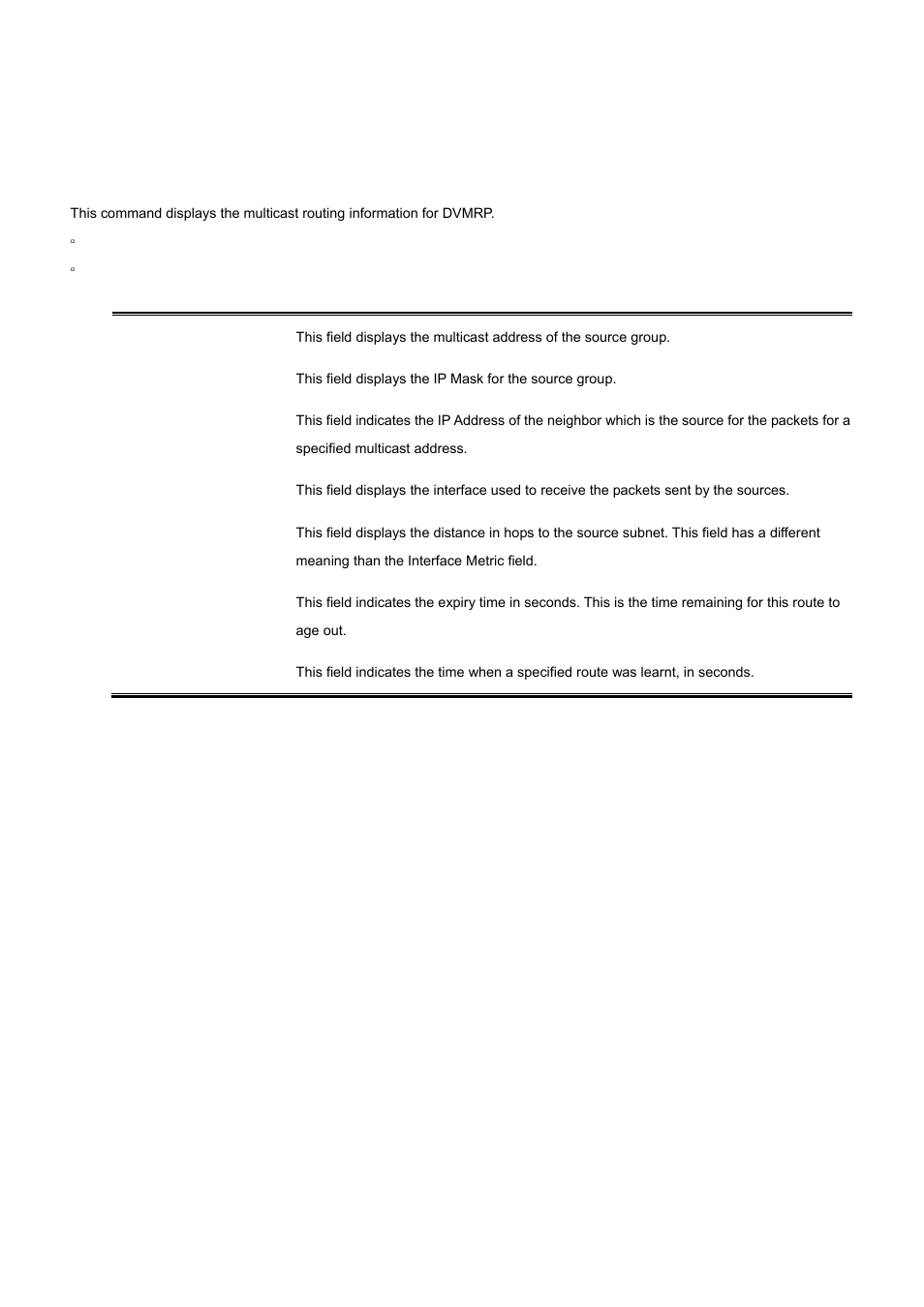 9 show ip dvmrp route | PLANET WGS3-24000 User Manual | Page 497 / 526