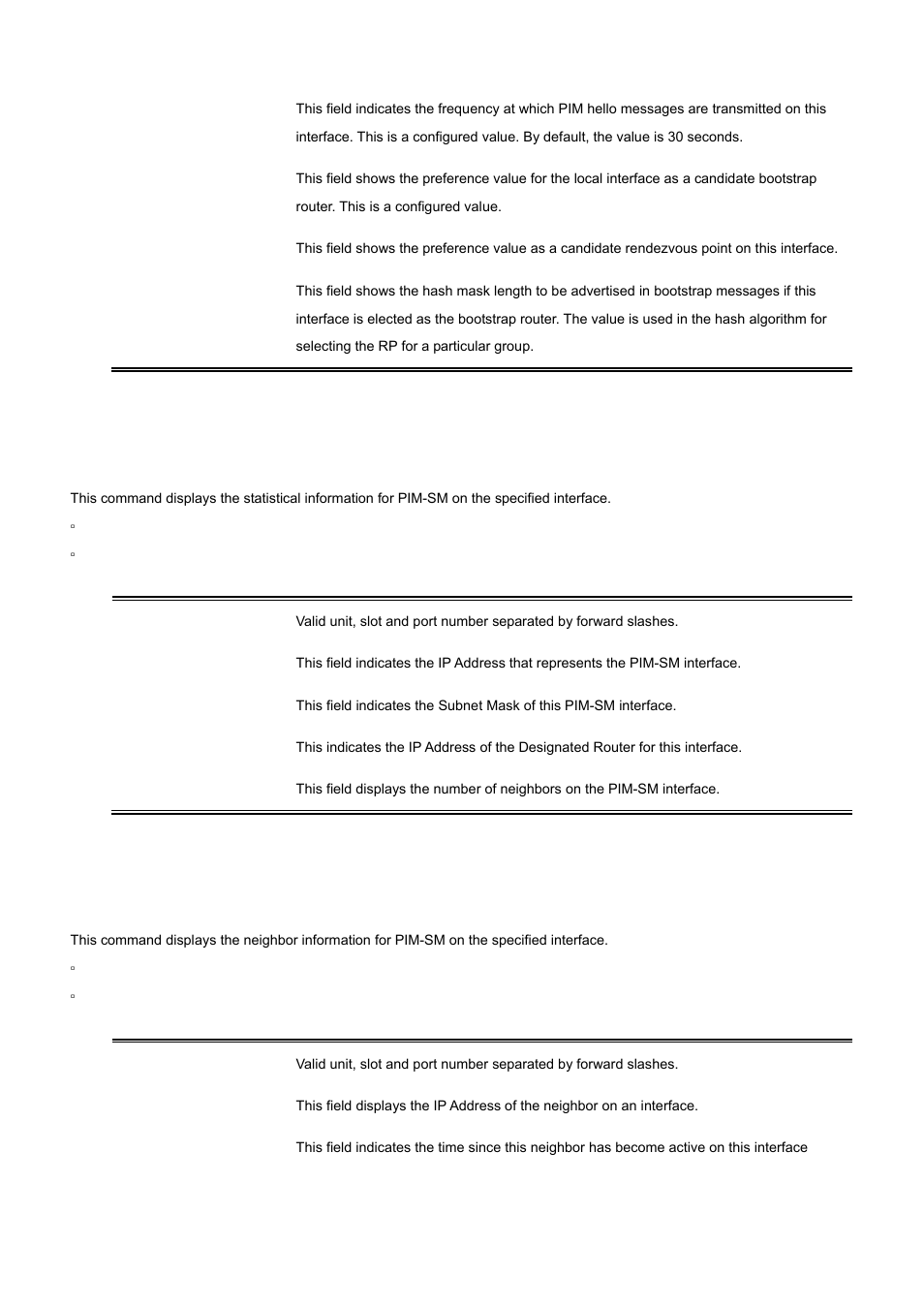 17 show ip pimsm interface stats, 18 show ip pimsm neighbor | PLANET WGS3-24000 User Manual | Page 516 / 526