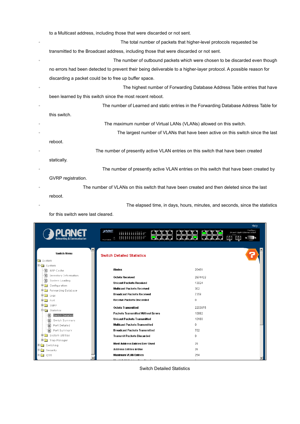 PLANET WGS3-24000 User Manual | Page 67 / 526