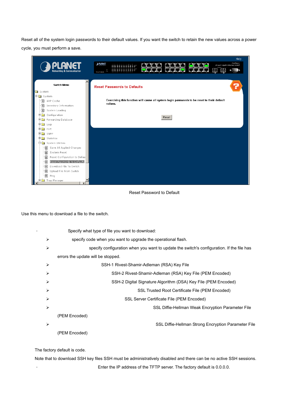 PLANET WGS3-24000 User Manual | Page 76 / 526