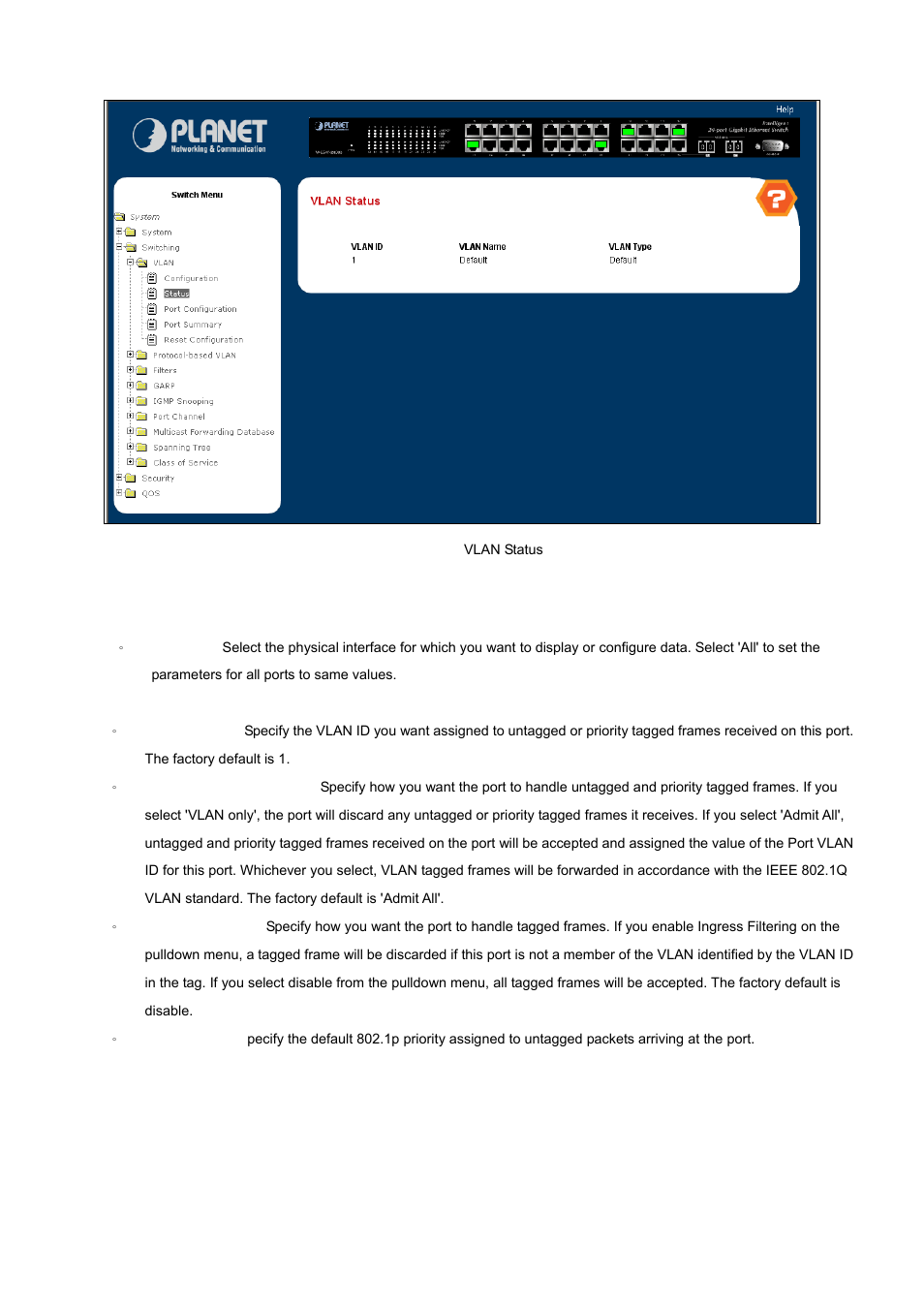 PLANET WGS3-24000 User Manual | Page 99 / 526