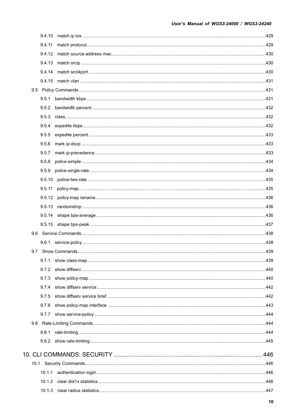 PLANET WGS3-24240 User Manual | Page 10 / 570