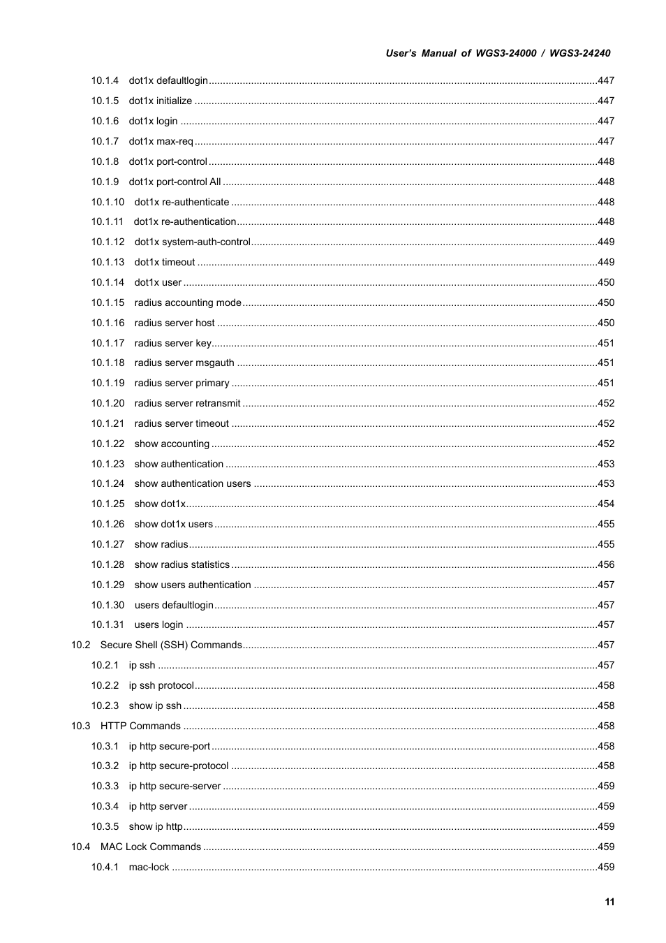 PLANET WGS3-24240 User Manual | Page 11 / 570