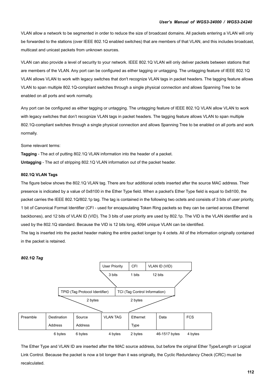 PLANET WGS3-24240 User Manual | Page 112 / 570