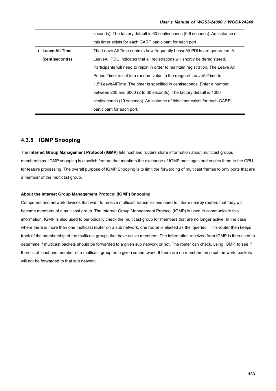 5 igmp snooping | PLANET WGS3-24240 User Manual | Page 133 / 570