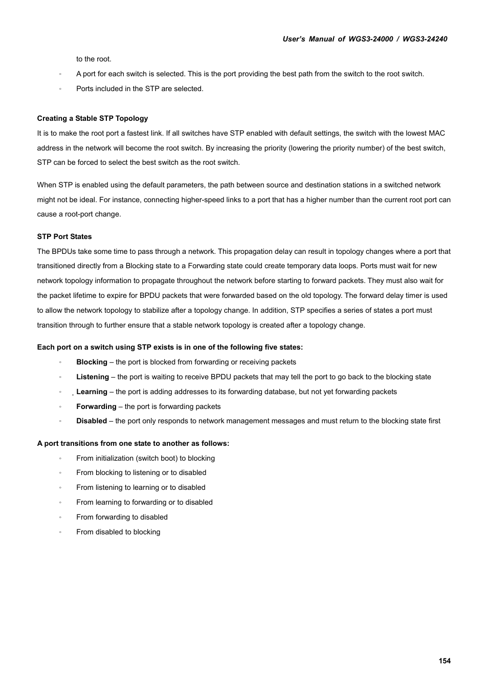 PLANET WGS3-24240 User Manual | Page 154 / 570