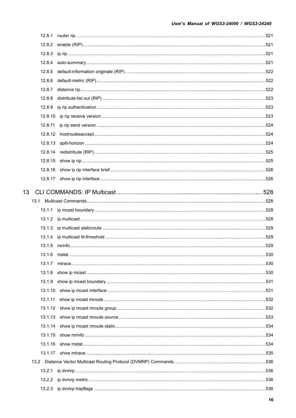 PLANET WGS3-24240 User Manual | Page 16 / 570