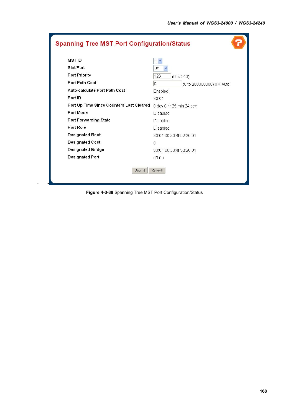PLANET WGS3-24240 User Manual | Page 168 / 570