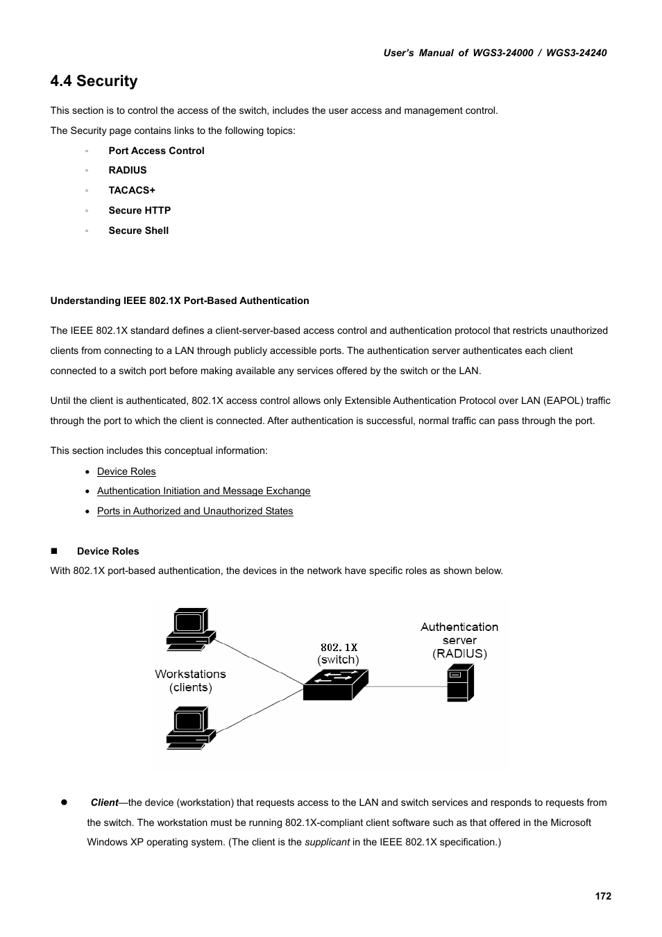 4 security | PLANET WGS3-24240 User Manual | Page 172 / 570