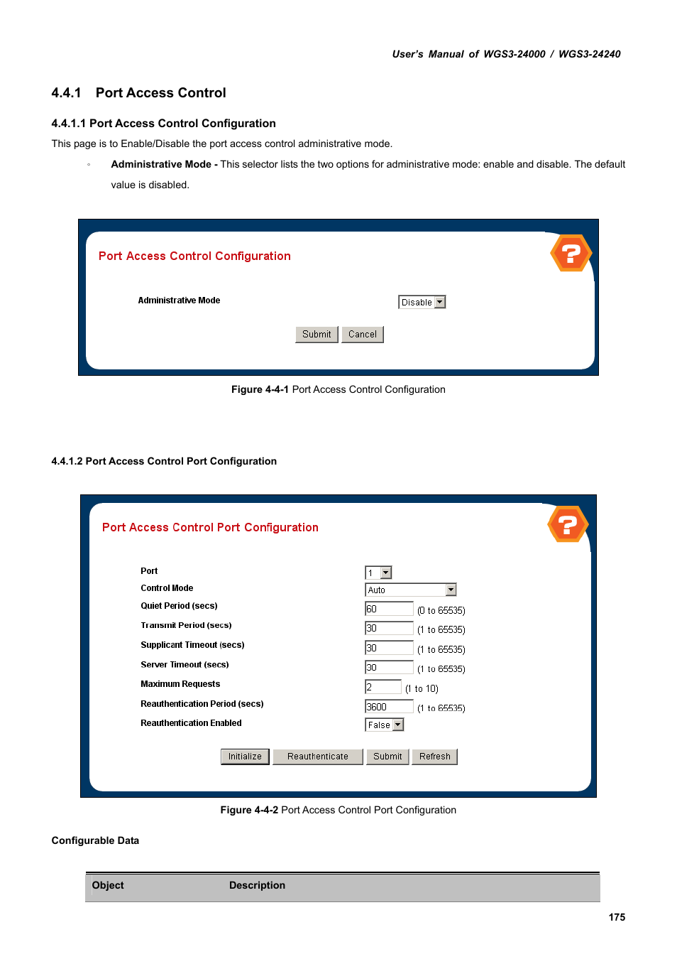 1 port access control | PLANET WGS3-24240 User Manual | Page 175 / 570