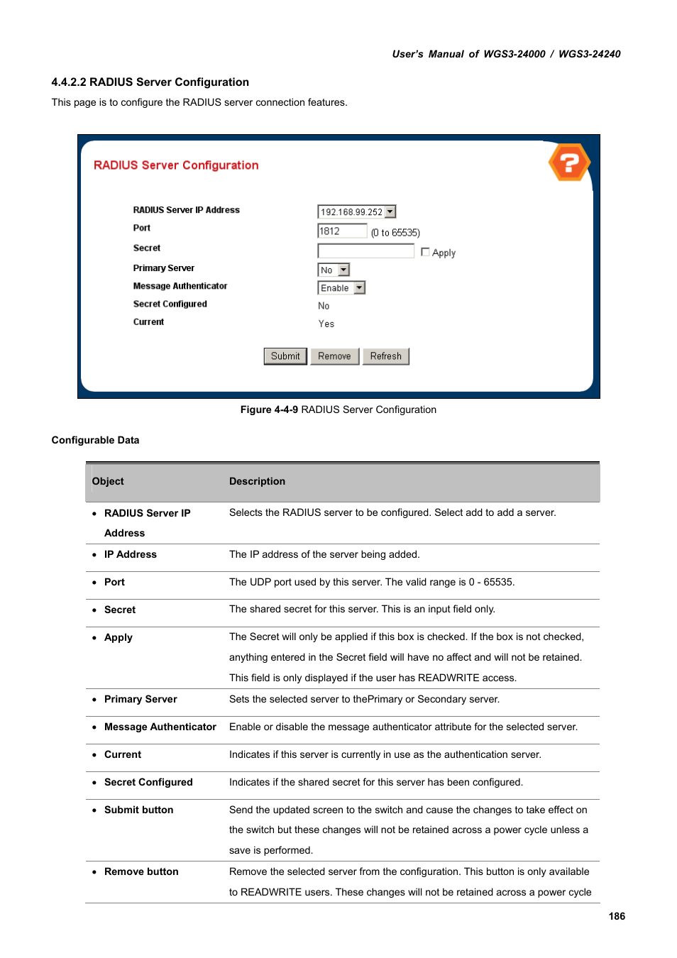 PLANET WGS3-24240 User Manual | Page 186 / 570
