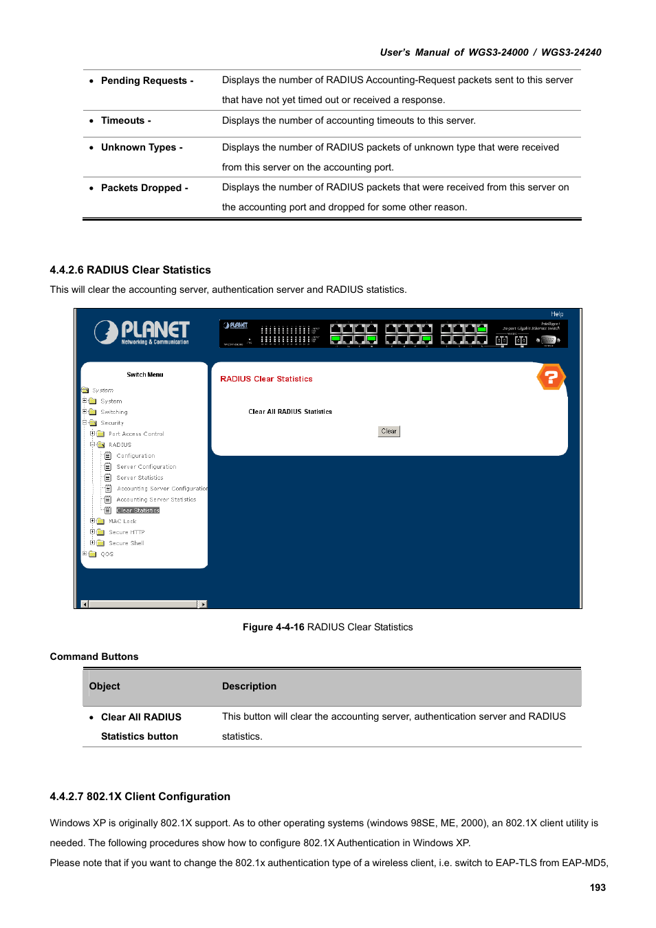 PLANET WGS3-24240 User Manual | Page 193 / 570