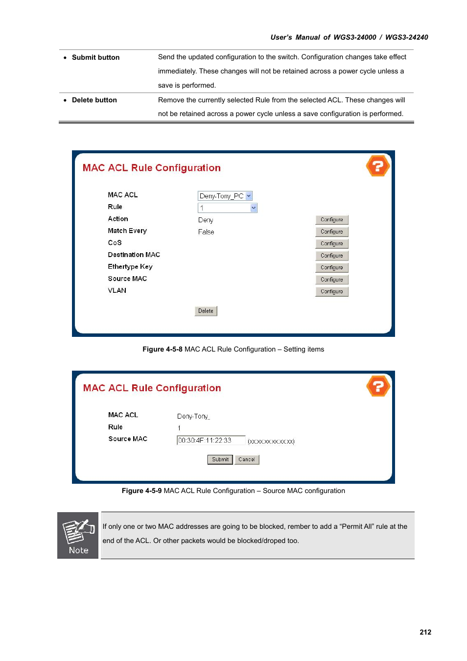 PLANET WGS3-24240 User Manual | Page 212 / 570