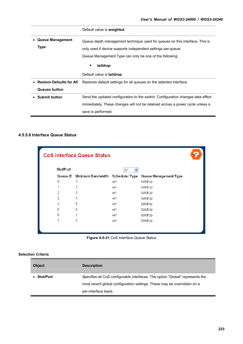 PLANET WGS3-24240 User Manual | Page 233 / 570