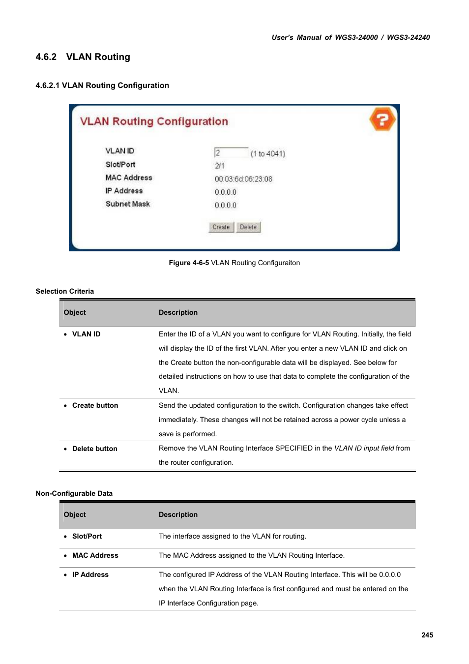 2 vlan routing | PLANET WGS3-24240 User Manual | Page 245 / 570