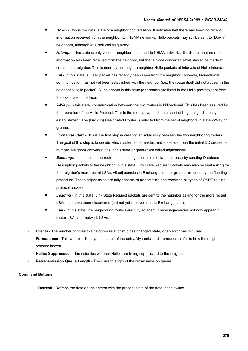 PLANET WGS3-24240 User Manual | Page 275 / 570