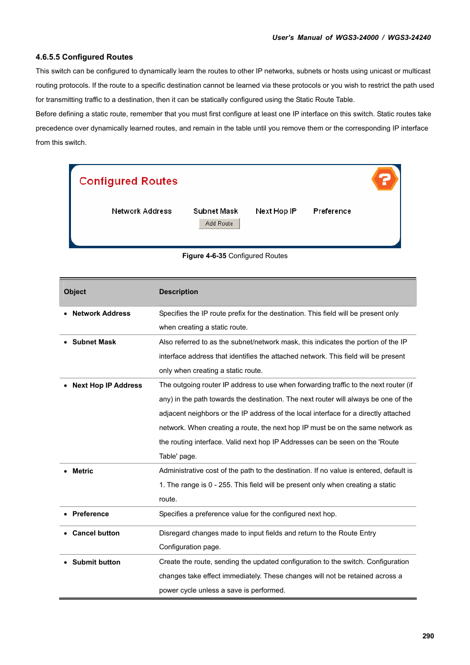 PLANET WGS3-24240 User Manual | Page 290 / 570