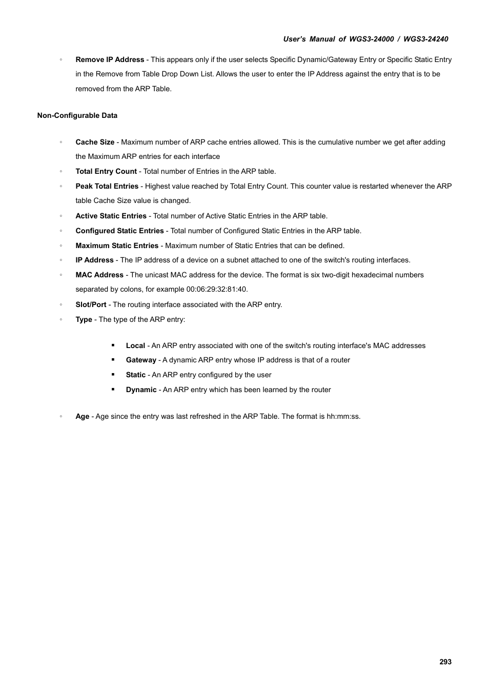 PLANET WGS3-24240 User Manual | Page 293 / 570