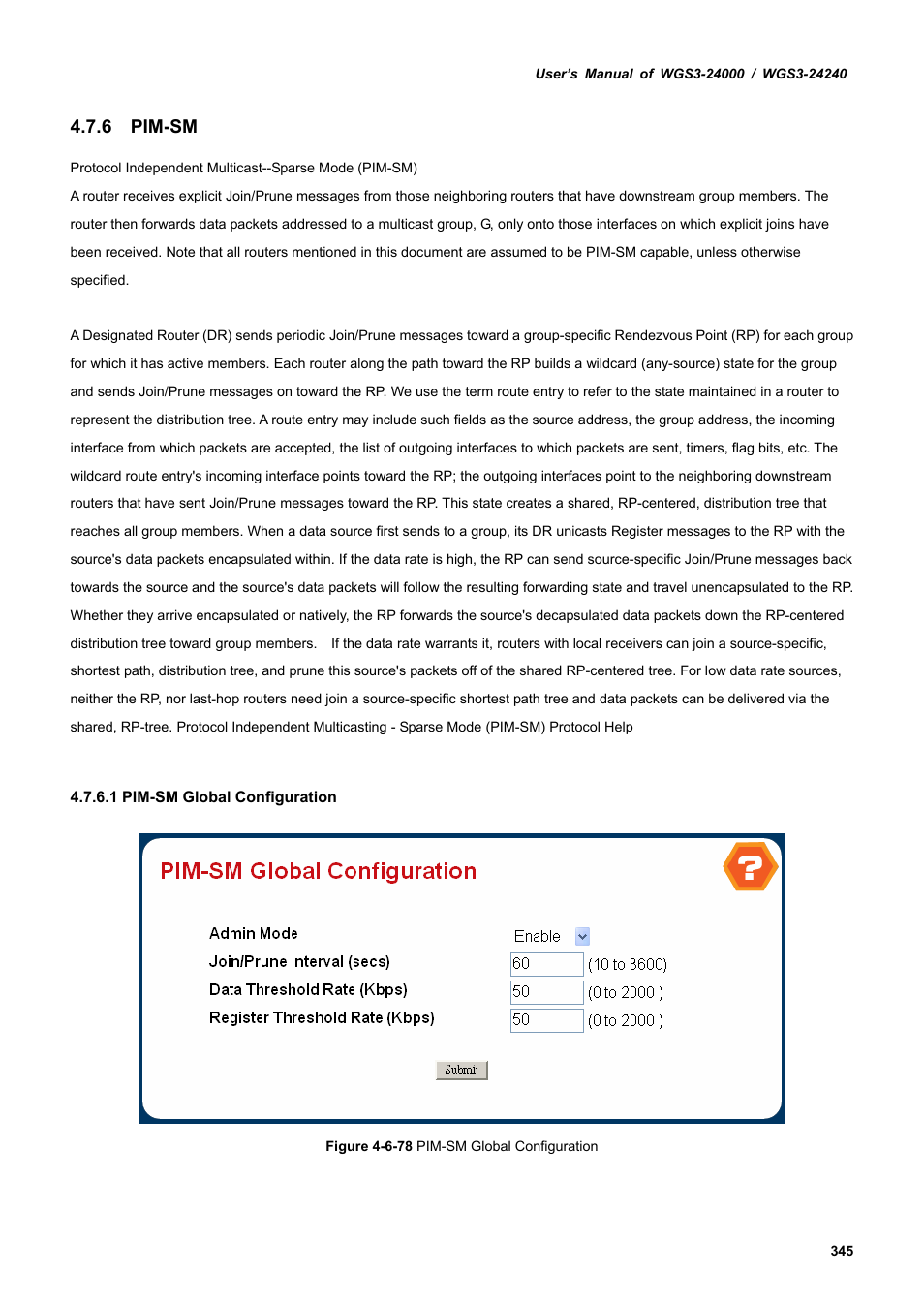 6 pim-sm | PLANET WGS3-24240 User Manual | Page 345 / 570