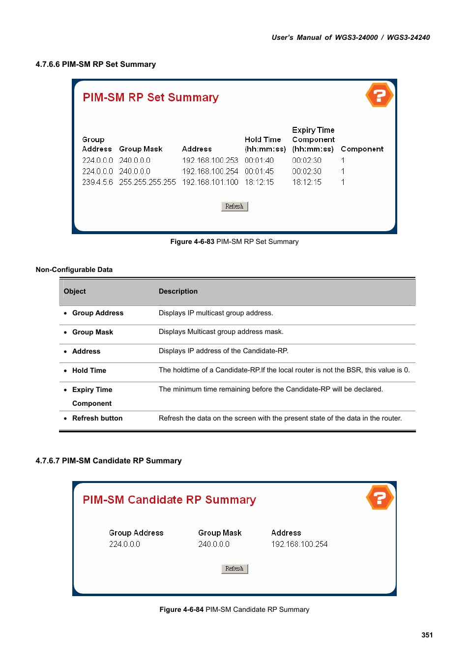 PLANET WGS3-24240 User Manual | Page 351 / 570