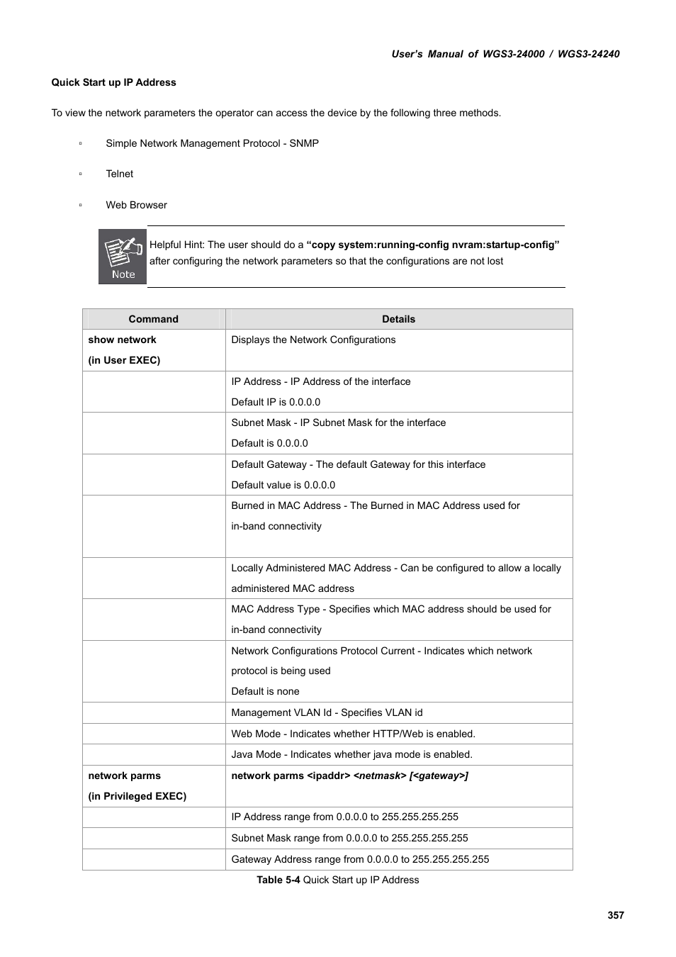 PLANET WGS3-24240 User Manual | Page 357 / 570