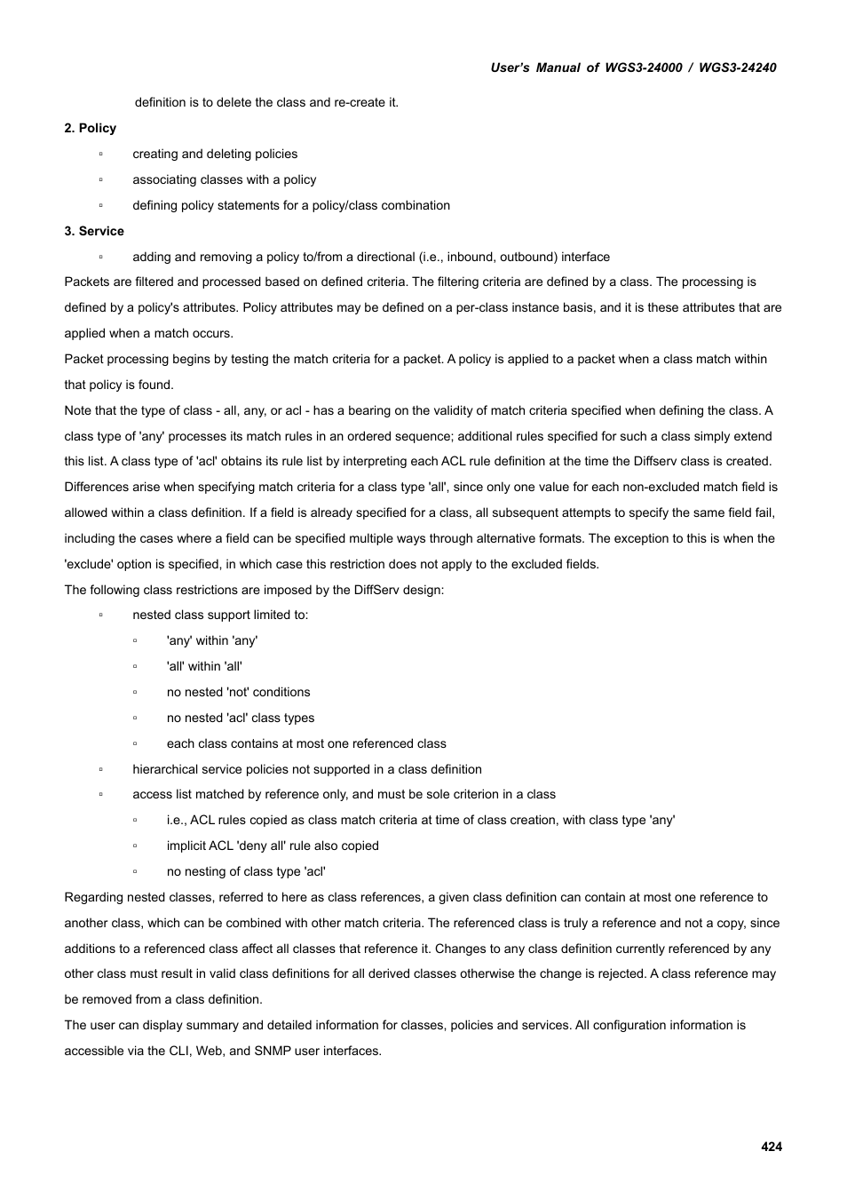 PLANET WGS3-24240 User Manual | Page 424 / 570