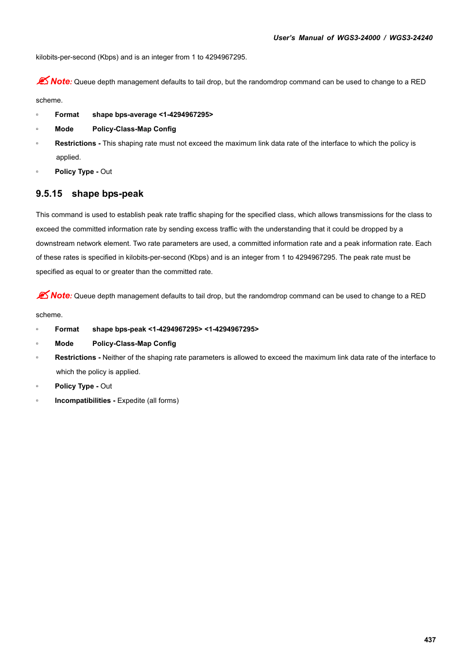 15 shape bps-peak | PLANET WGS3-24240 User Manual | Page 437 / 570
