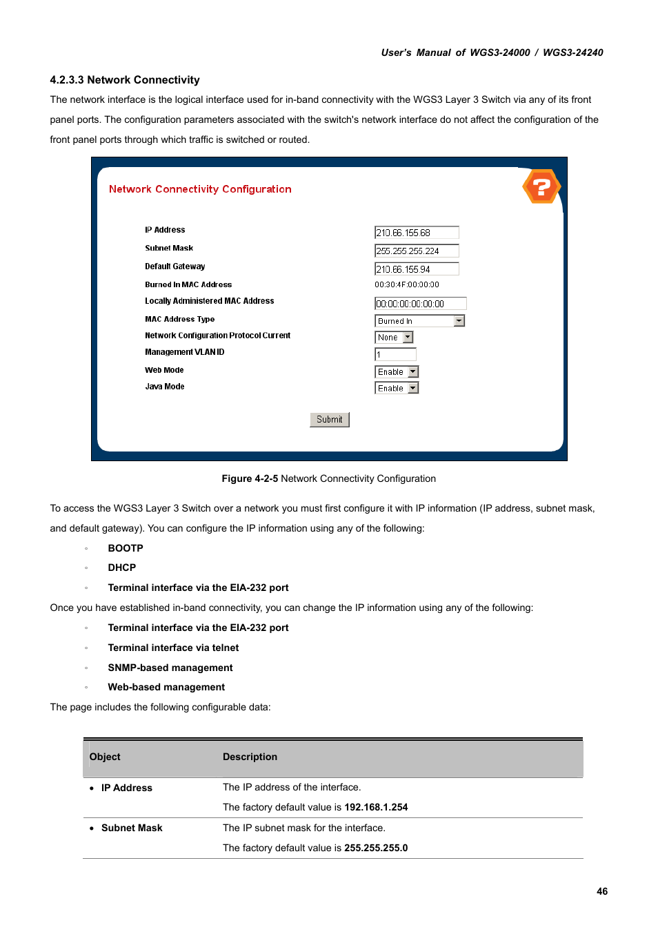 PLANET WGS3-24240 User Manual | Page 46 / 570