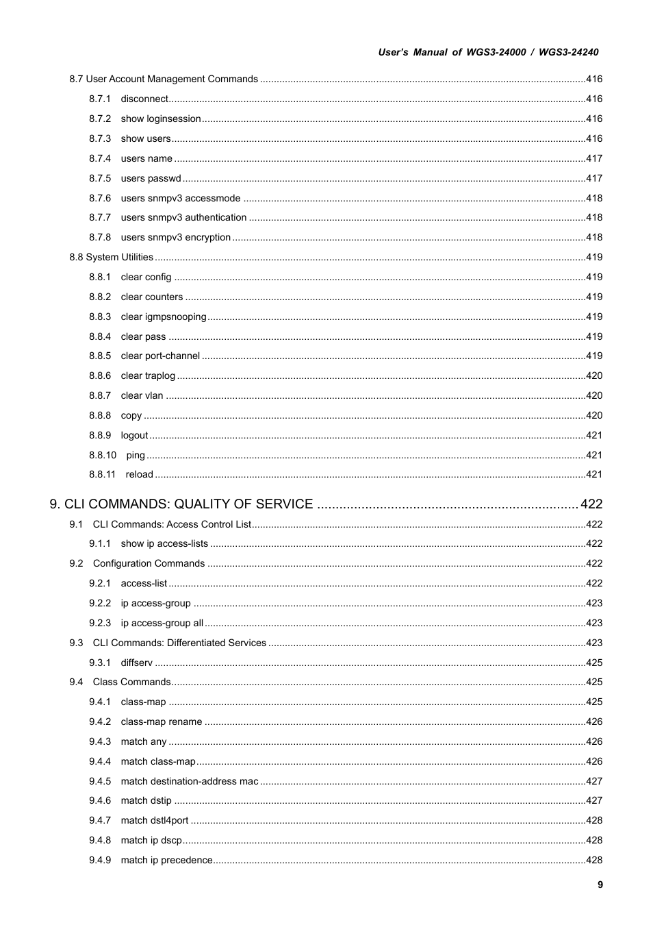 PLANET WGS3-24240 User Manual | Page 9 / 570