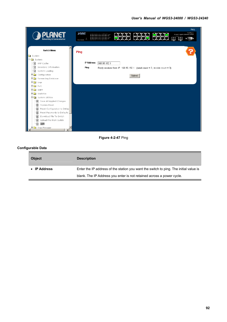 PLANET WGS3-24240 User Manual | Page 92 / 570