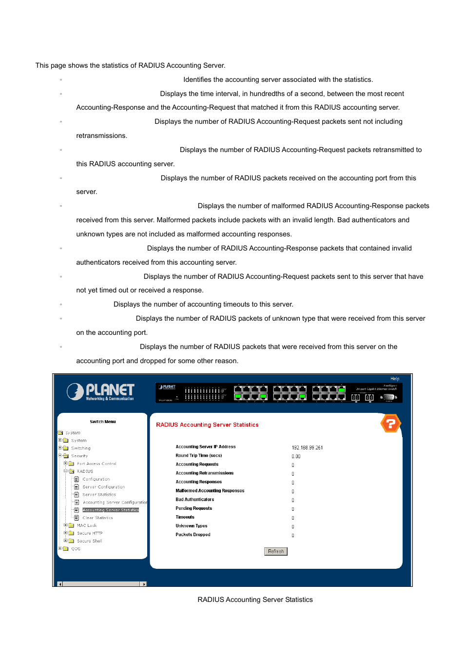 PLANET WGS3-2820 User Manual | Page 164 / 528