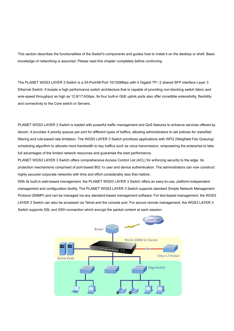 Installation, 1 product description, 1 product overview | PLANET WGS3-2820 User Manual | Page 25 / 528