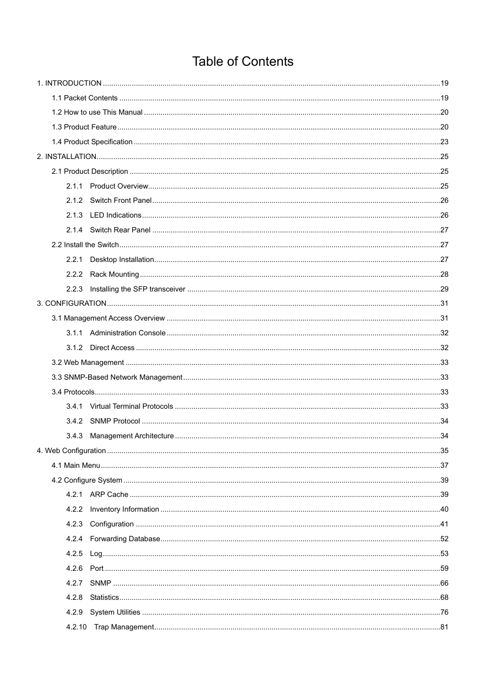 PLANET WGS3-2820 User Manual | Page 3 / 528