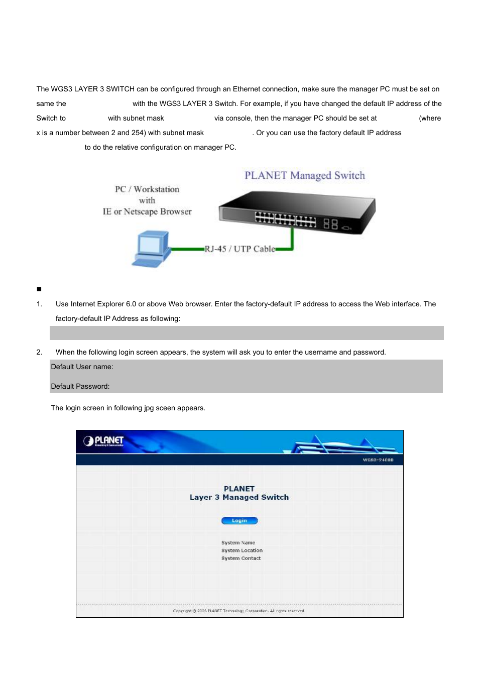 Web configuration | PLANET WGS3-2820 User Manual | Page 35 / 528
