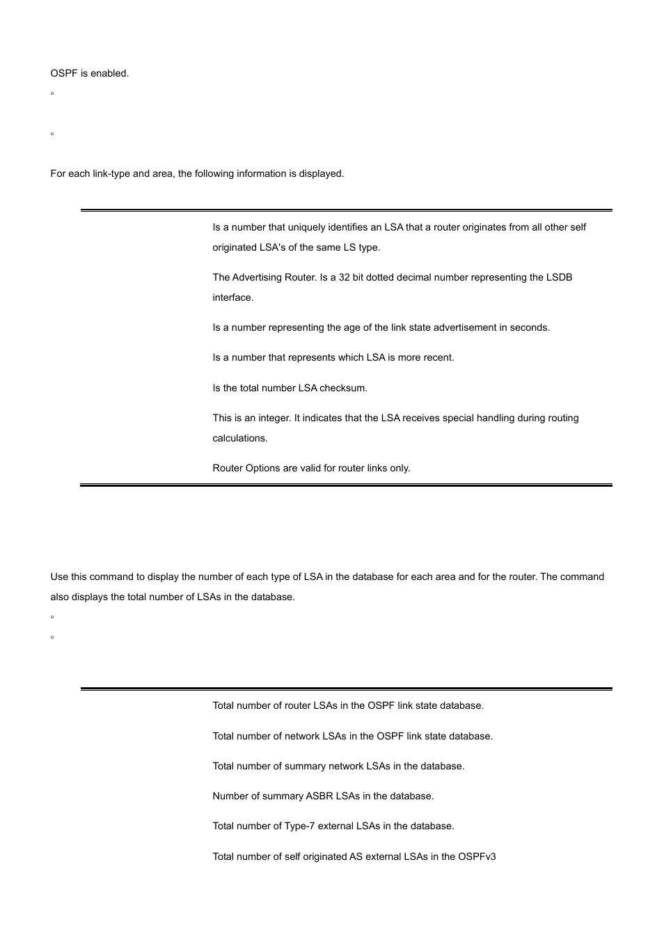 46 show ip ospf database database-summary | PLANET WGS3-2820 User Manual | Page 470 / 528